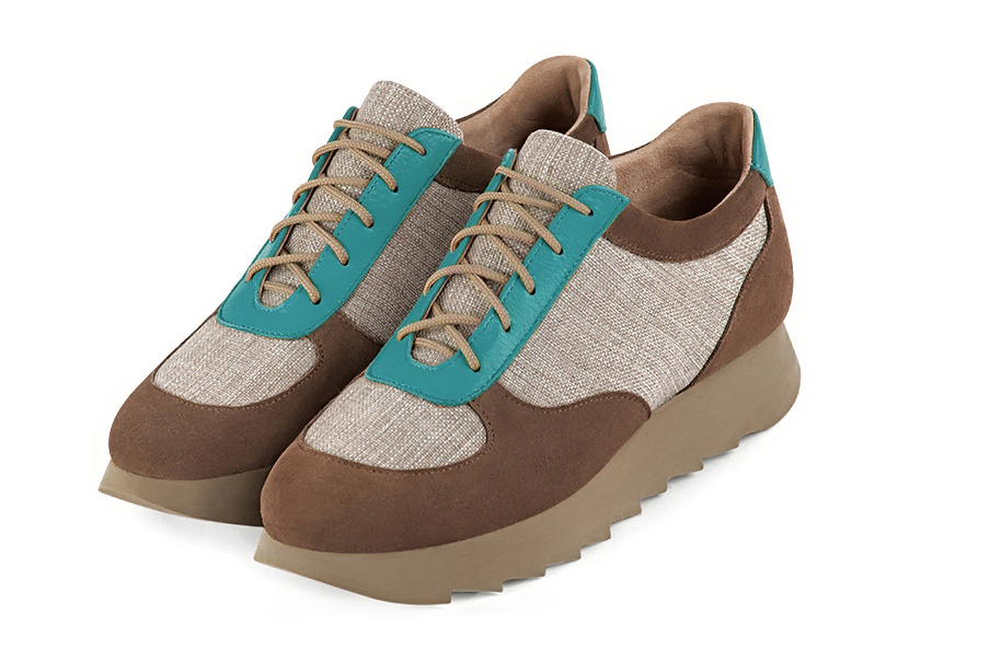 Natural beige dress sneakers for women - Florence KOOIJMAN